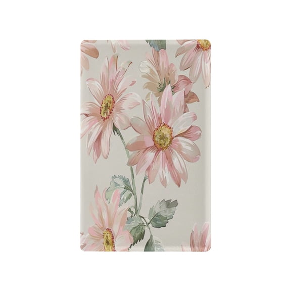 Switch Panel Switch Decoration 2.76x4.53x0.28 Inches Toggle Switch Switch Plate Wall Plates Living Room Kitchen Bedroom Study Switches Light Pink Large Flower