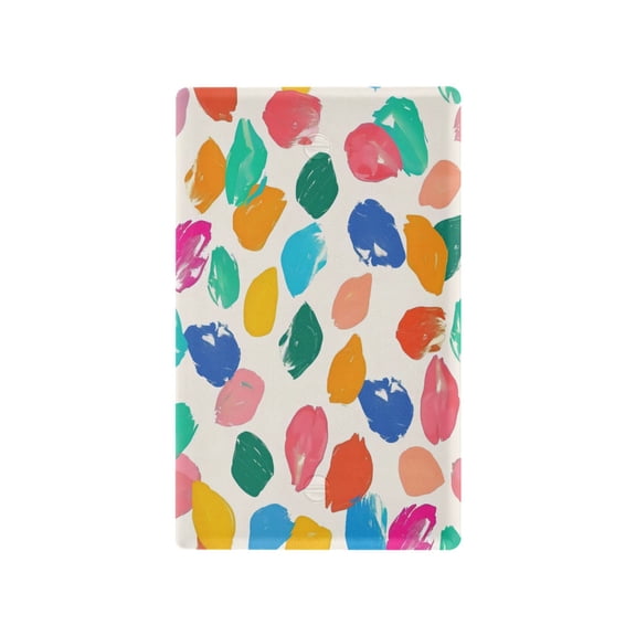 Switch Panel Switch Decoration 2.76x4.53x0.28 Inches Toggle Switch Switch Plate Wall Plates Living Room Kitchen Bedroom Study Switches Oil Painting Petal