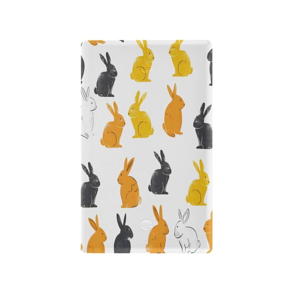 Switch Panel Switch Decoration 2.76x4.53x0.28 Inches Toggle Switch Switch Plate Wall Plates Living Room Kitchen Bedroom Study Switches Polychrome Rabbit