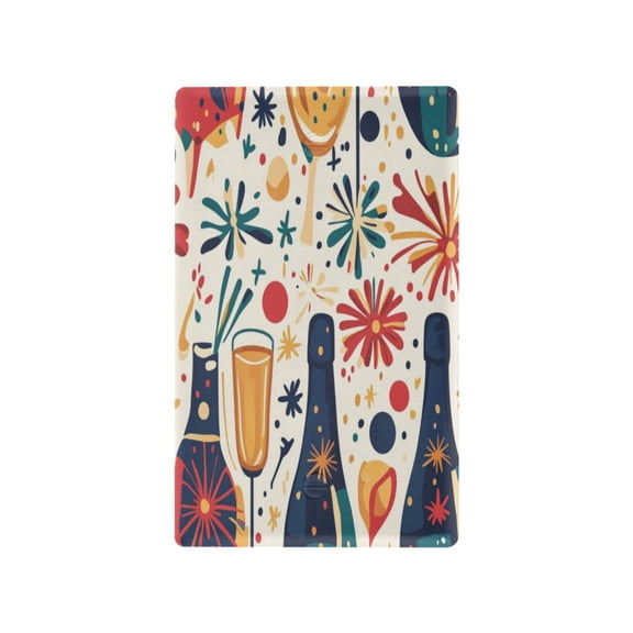 Switch Panel Switch Decoration 2.76x4.53x0.28 Inches Toggle Switch Switch Plate Wall Plates Living Room Kitchen Bedroom Study Switches Pretty Champagne Pattern
