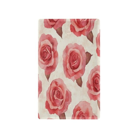 Switch Panel Switch Decoration 2.76x4.53x0.28 Inches Toggle Switch Switch Plate Wall Plates Living Room Kitchen Bedroom Study Switches Pretty Red Roses7