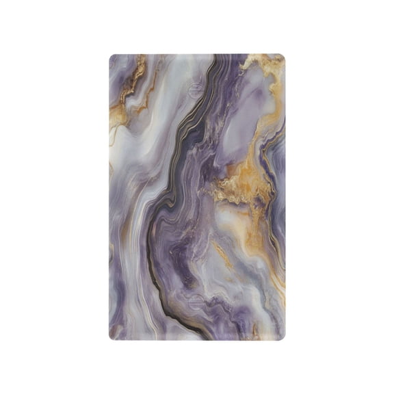 Switch Panel Switch Decoration 2.76x4.53x0.28 Inches Toggle Switch Switch Plate Wall Plates Living Room Kitchen Bedroom Study Switches Purple Marble Stripe Pattern
