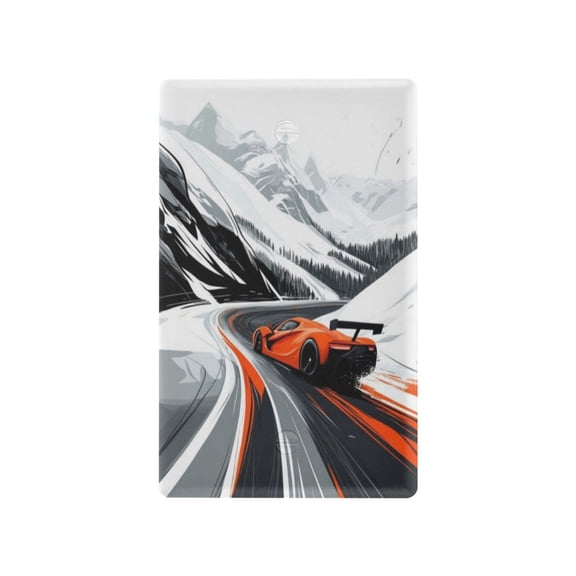 Switch Panel Switch Decoration 2.76x4.53x0.28 Inches Toggle Switch Switch Plate Wall Plates Living Room Kitchen Bedroom Study Switches Red Racing Car