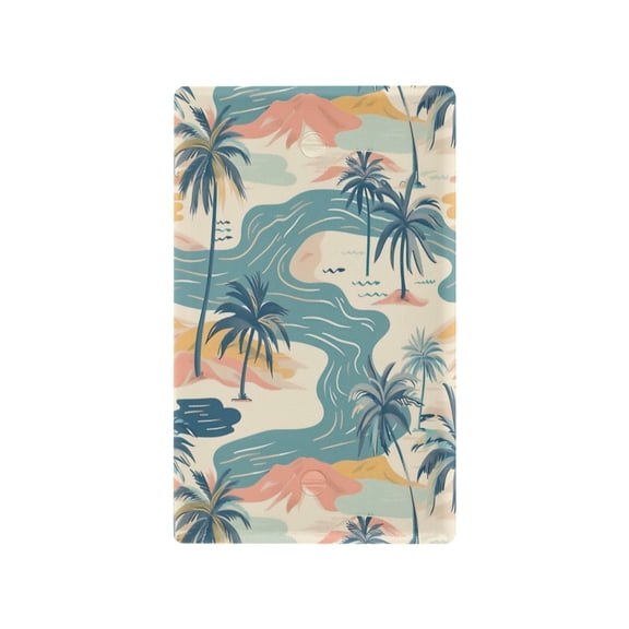 Switch Panel Switch Decoration 2.76x4.53x0.28 Inches Toggle Switch Switch Plate Wall Plates Living Room Kitchen Bedroom Study Switches River Coconut Tree