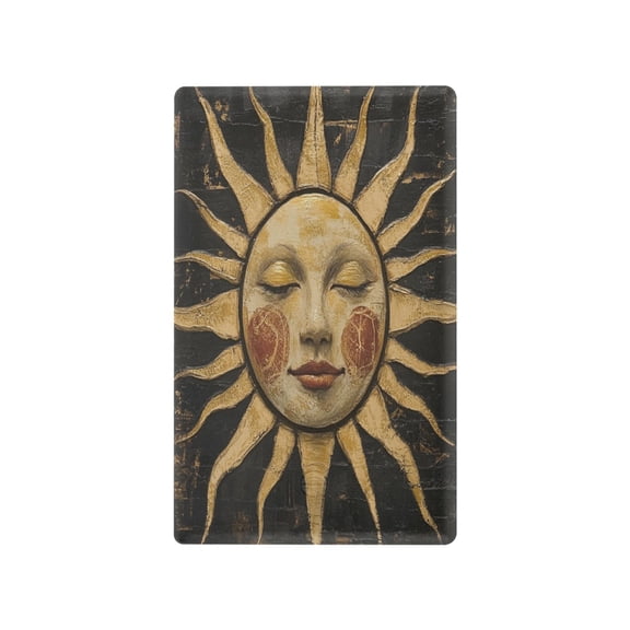 Switch Panel Switch Decoration 2.76x4.53x0.28 Inches Toggle Switch Switch Plate Wall Plates Living Room Kitchen Bedroom Study Switches Smiling Sun Pattern