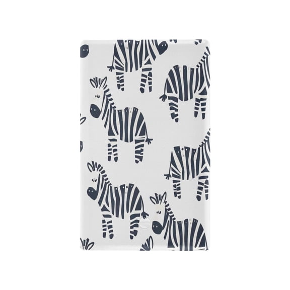 Switch Panel Switch Decoration 2.76x4.53x0.28 Inches Unused Outlet Cover Switch Plate Wall Plates Living Room Kitchen Bedroom Study Switches Black Zebra