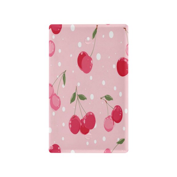 Switch Panel Switch Decoration 2.76x4.53x0.28 Inches Unused Outlet Cover Switch Plate Wall Plates Living Room Kitchen Bedroom Study Switches Bright Cherry Blossom Pattern