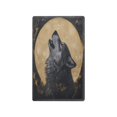 thumbnail image 1 of Switch Panel Switch Decoration 2.76x4.53x0.28 Inches Unused Outlet Cover Switch Plate Wall Plates Living Room Kitchen Bedroom Study Switches Gray Wolf under The Moon, 1 of 8
