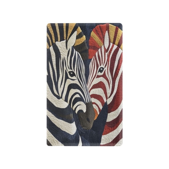 Switch Panel Switch Decoration 2.76x4.53x0.28 Inches Unused Outlet Cover Switch Plate Wall Plates Living Room Kitchen Bedroom Study Switches Red and Black Zebras