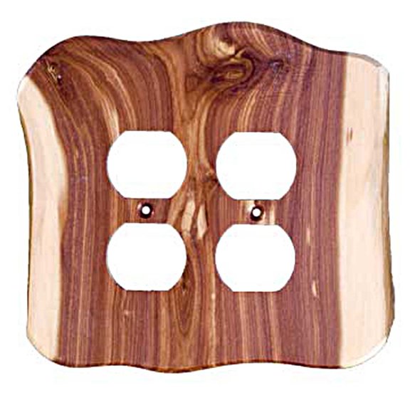 Switch Plate - Rustic - 2 Duplex - Juniper