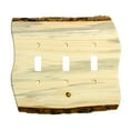 thumbnail image 1 of Switch Plate - Rustic - 3 Toggle - Blued Pine, 1 of 3