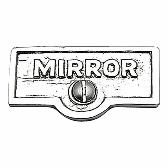 Switch Plate Tags MIRROR Name Signs Labels Chrome Brass Traditional Engraved Wall Light Switch Cover Labels Renovators Supply