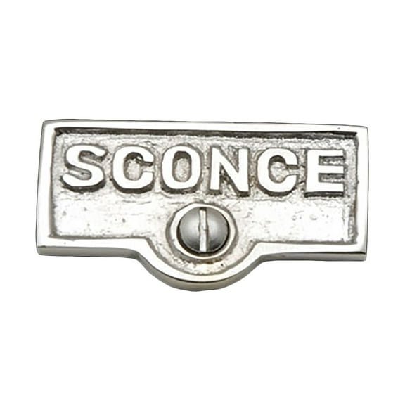 Switch Plate Tags SCONCE Name Signs Labels Chrome Brass Traditional Engraved Wall Light Switch Cover Labels Renovators Supply