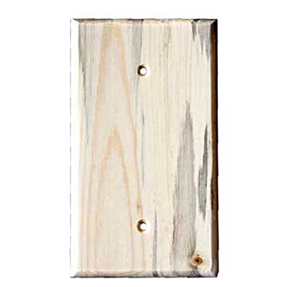 Switch Plate - Traditional - 1 Blank - Blued Pine
