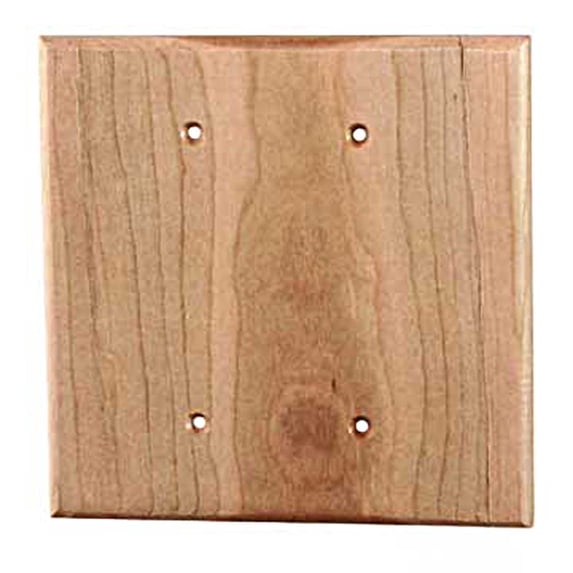 Switch Plate - Traditional - 2 Blank - Cherry