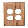 thumbnail image 1 of Switch Plate - Traditional - 2 Duplex - Red Oak, 1 of 7