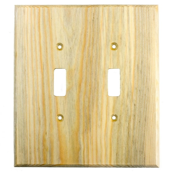Switch Plate - Traditional - 2 Toggle - Blued Pine