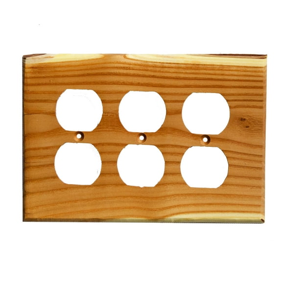 Switch Plate - Traditional - 3 Duplex - Russian Olive