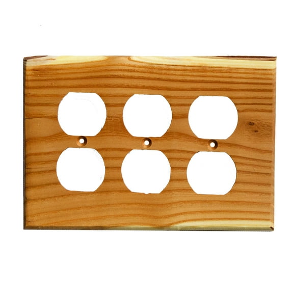Switch Plate - Traditional - 3 Duplex - Russian Olive
