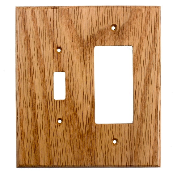 Switch Plate - Traditional - Toggle / Rocker - Red Oak