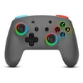 thumbnail image 1 of Switch Pro Controller, 9 Colors RGB Lights with BackButton/Dual Vibration/6-Axis Motion Bluetooth Wireless Control for Switch/Switch Lite/Switch OLED,5 Levels Adjustable Vibration, 1 of 6