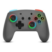 Switch Pro Controller, 9 Colors RGB Lights with Ba