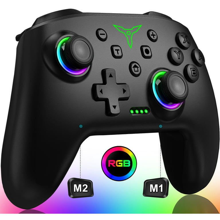 Switch Controller,Wireless Switch Pro Controllers with Crack RGB