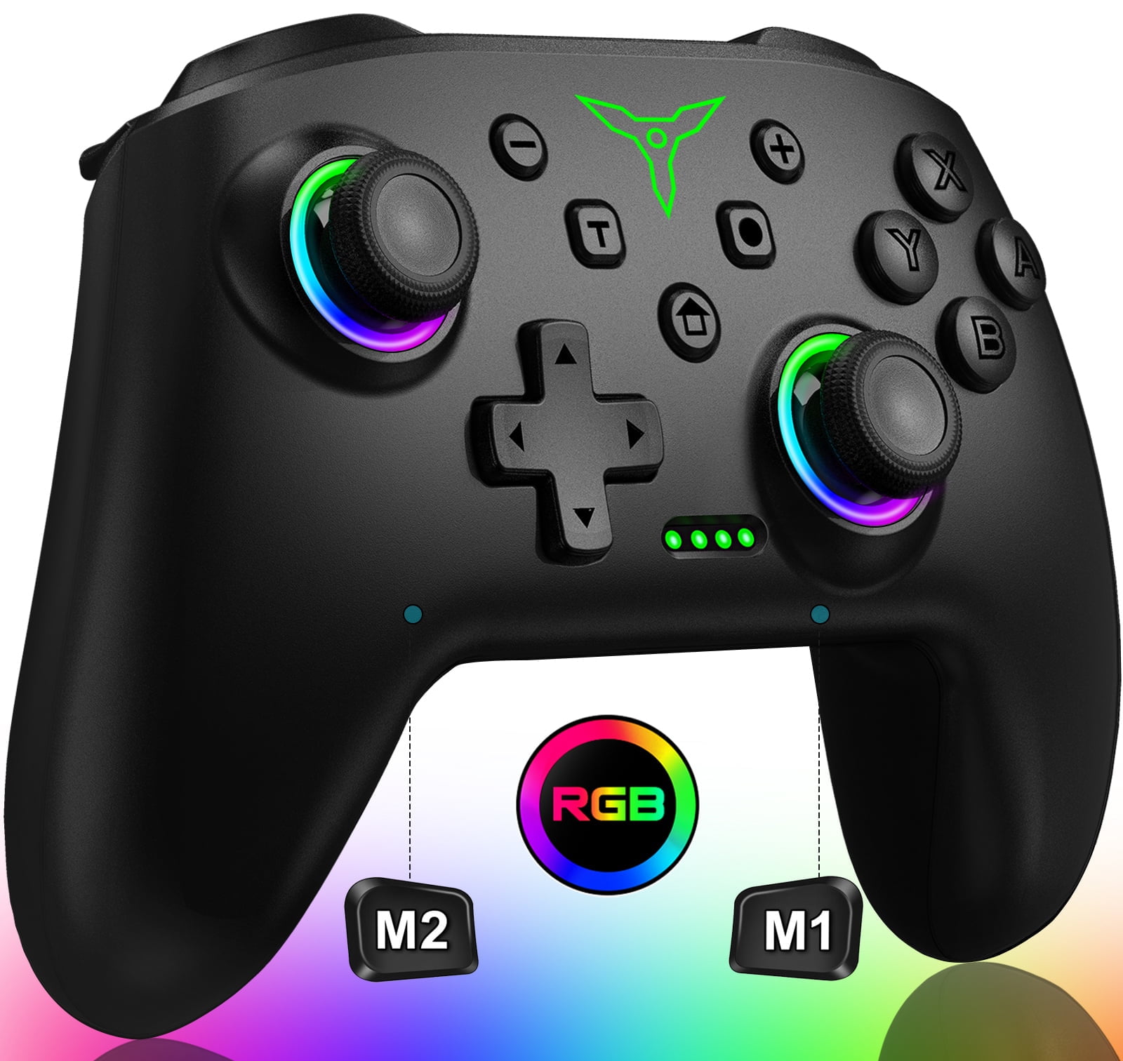 Switch Pro Controller for Nintendo Switch Controller/Switch Lite/OLED, QQV Wireless Switch Controllers with RGB Light, Programmable, TURBO & Wakeup Switch Pro Controller for Nintendo Switch Controller/Switch Lite/OLED, QQV Wireless Switch Controllers with RGB Light, Programmable, TURBO & Wakeup