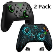 2 Pack Switch Controller for Nintendo Switch/Lite/OLED Controller,Wireless Switch Pro Controller Remote Gamepad with Bluetooth Connection/Unique Cracking/Motion Control