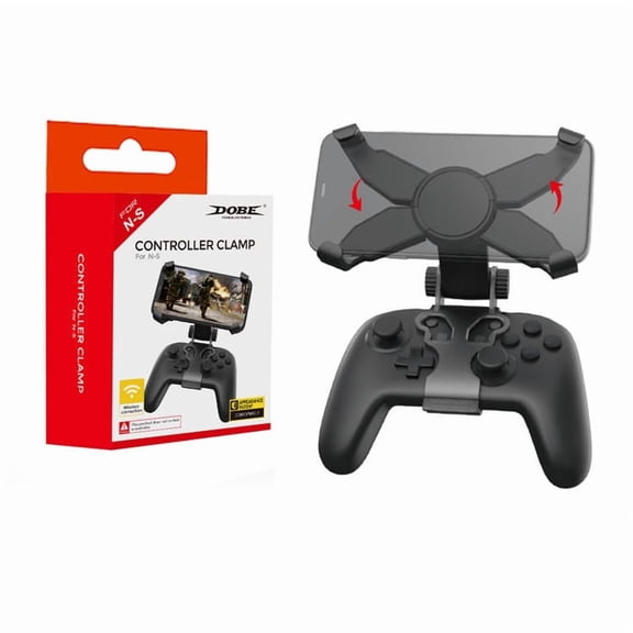 Switch Pro Controller Phone Mount - Adjustable X-Shape Clip Holder for Nintendo Switch Pro Bluetooth Gamepad & Mobile Phones