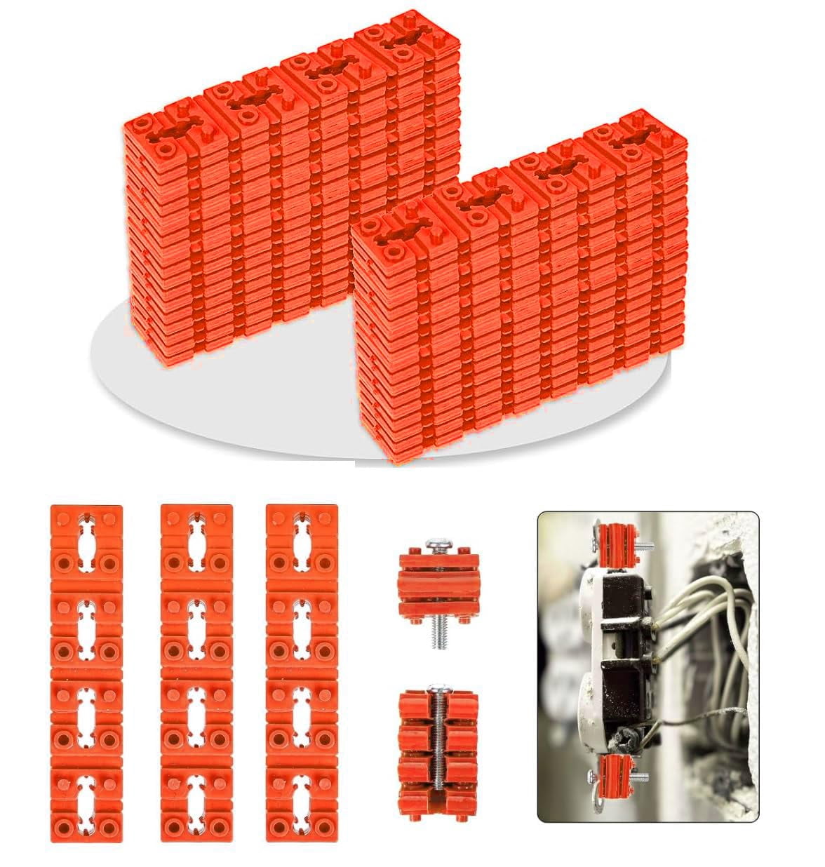 Switch and Receptacle Spacer Outlet Spacers for Electrical Box, 100pcs ...