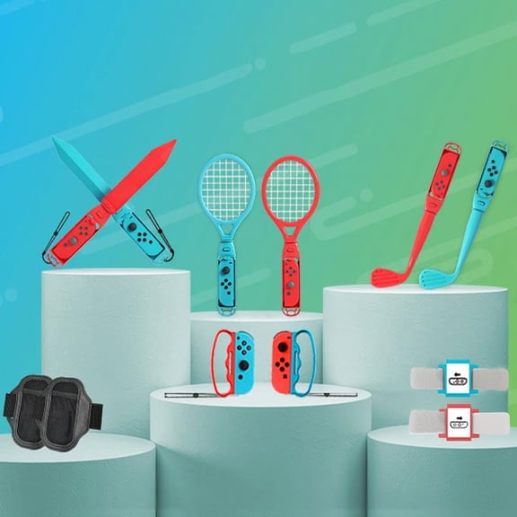 Switch Sports Accessories - 18 in 1 Switch Sports Accessories Bundle for Switch/OLED Sports, Family Accessories Kit Compatible with Switch/OLED Sports Games