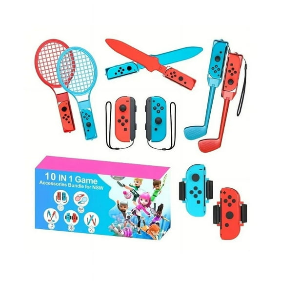 Switch Sports Accessories Bundle -10 in 1 Family Accessories Kit for Switch Sports Games Compatible with Switch/Switch OLED