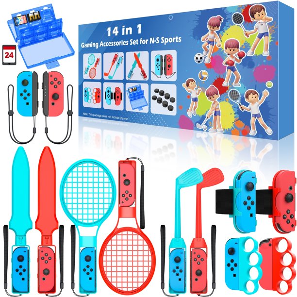 Switch Sports Accessories Bundle for Nintendo,ESYWEN 14 in 1 Family