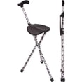 thumbnail image 1 of Switch Sticks Folding Walking Cane with Built-In Seat, Lightweight Aluminum, 34 in. Tall, 220 lb. Capacity, Travel and Outdoor Support, 1 of 8