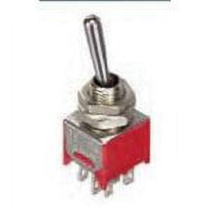 Switch Toggle ON ON SPDT Bat Toggle Solder 3A 250VAC 28VDC Panel Mount with Threads - 35-001