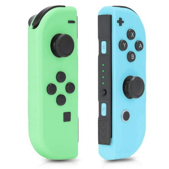 Switch Wireless Controllers Replacement Wireless Gamepad Joy-con Dual Vibration (Blue & Green)