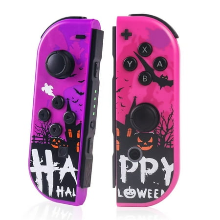 Switch Wireless Controllers Replacement Wireless Gamepad Joy-con Dual Vibration (Halloween)