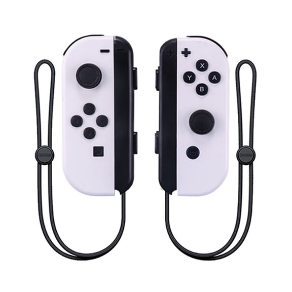 Switch Wireless Controllers with Hand Strap Replacement Wireless Gamepad Joy-con Dual Vibration (White)