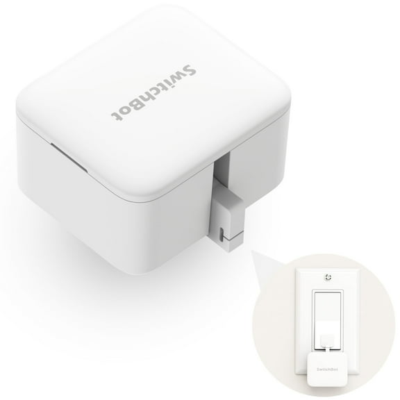 SwitchBot Bot, Programmable Bluetooth Smart Button Pusher, White