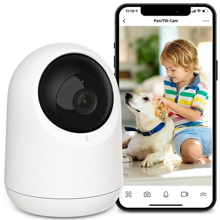 SwitchBot PanTilt-Cam Built-in Microphone 1080P HD Smart Wi-Fi Camera 360-Degree with Privacy Mask