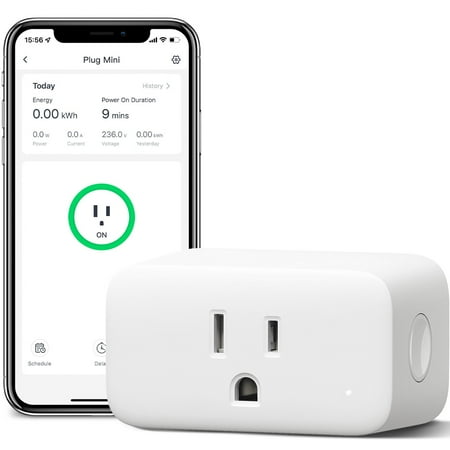 SwitchBot Smart Plug Mini, Smart Wi-Fi and Bluetooth Outlet, 15A