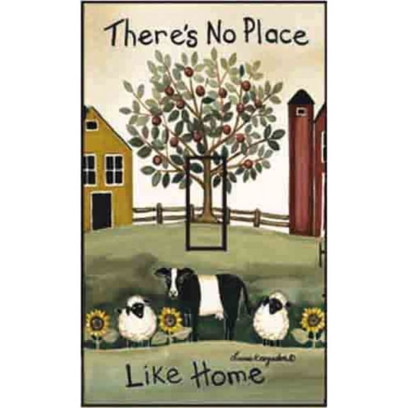 SwitchStix No Place Like Home Single Toggle Peel and Stick Switch Plate Cover Dcor