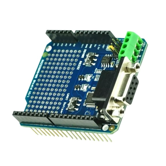 Switchable RS232 to RS485 Converter Module Including DB9 Interfaces and Screw Terminals for Enhances Connection