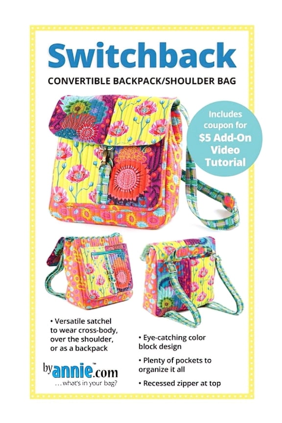 ByAnnie Switchback Convertible Backpack/Shoulder Bag Pattern