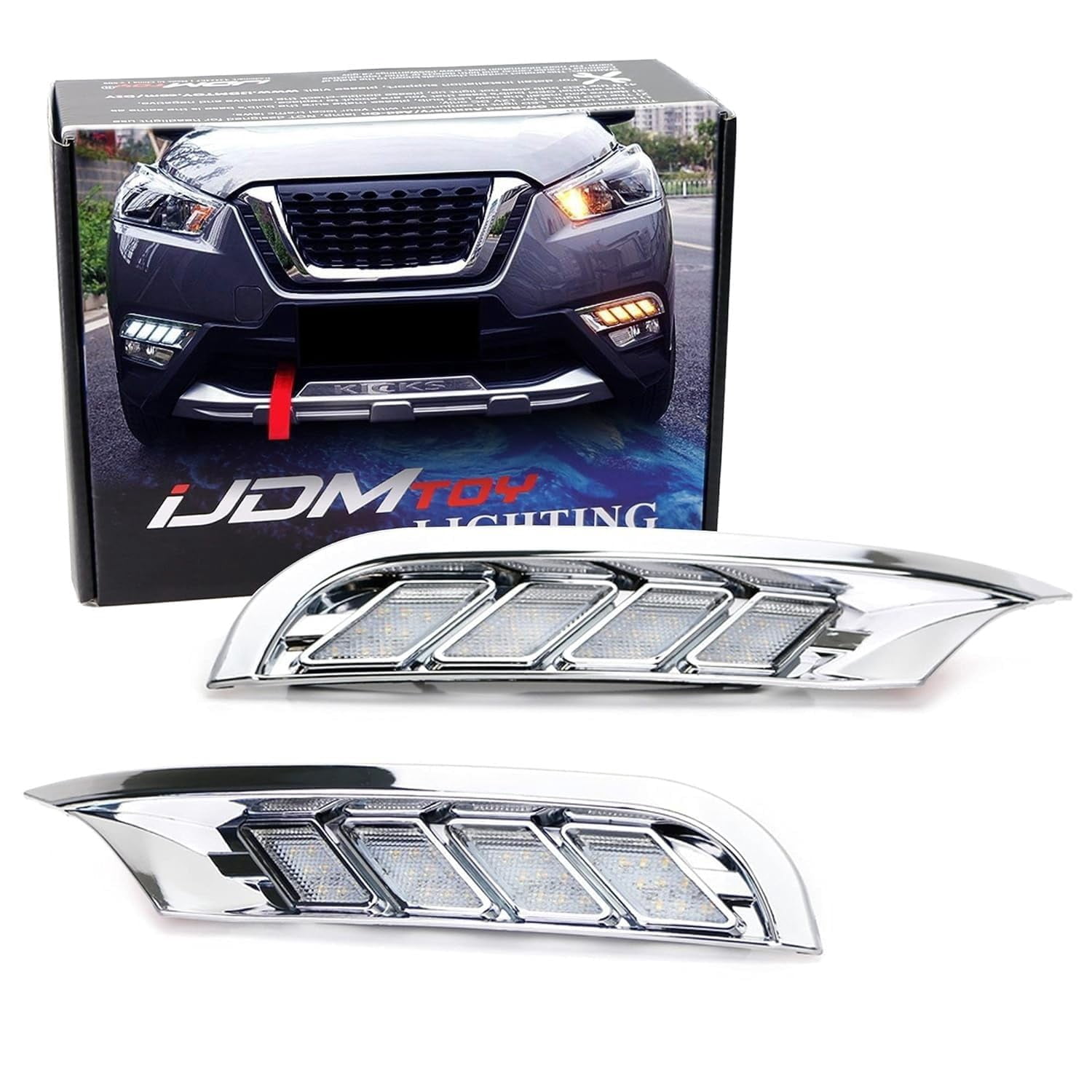 Switchback LED Daytime Running Lights Kit For 2018-2020 Nissan Kicks ...