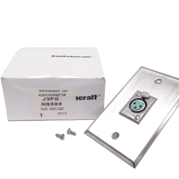Switchcraft J3FS 1 Gang Wall Mount Audio Connector