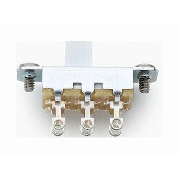 Allparts EP-0260 Switchcraft On-On Slide Switch for Jazzmaster and Jaguar, White knob