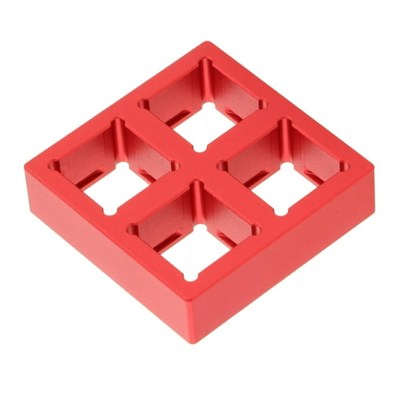 Switches 4 Keys CNC Compact Multi-Colors Aluminum Puller Stand ,Holder for Mechanical Keyboard Table ,for CHERRY Switches - Red