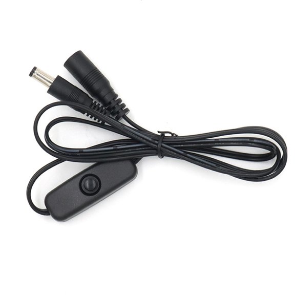 Switches Enableds DC5521 5.5x2.1mm Power Cord Male Female Connection for Electronics and Security Systems